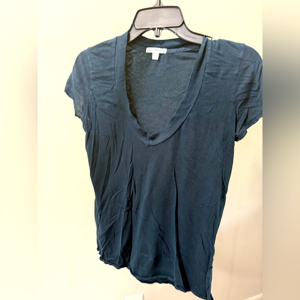 James Perse Blue Short Sleeve T-Shirt